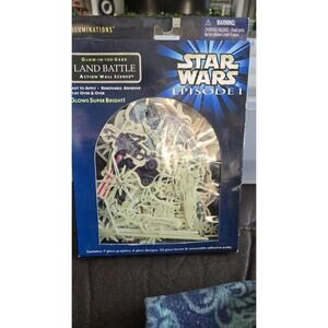 1999 Star Wars Episode 1 Illuminations Glow In The Dark Wall/Ceiling Scenes